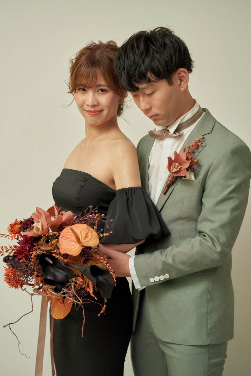 2着目ドレスでスタジオ撮影♪