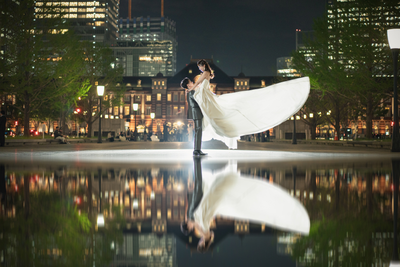 東京駅前にて♡