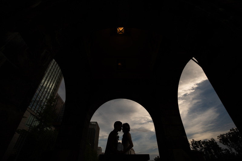 和田倉門ガゼボのシルエットショット！