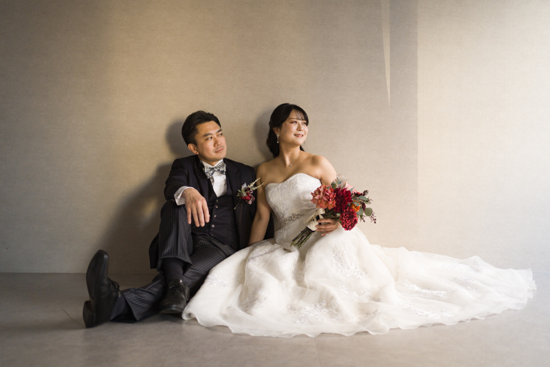 夕陽を使ってロマンチックに！