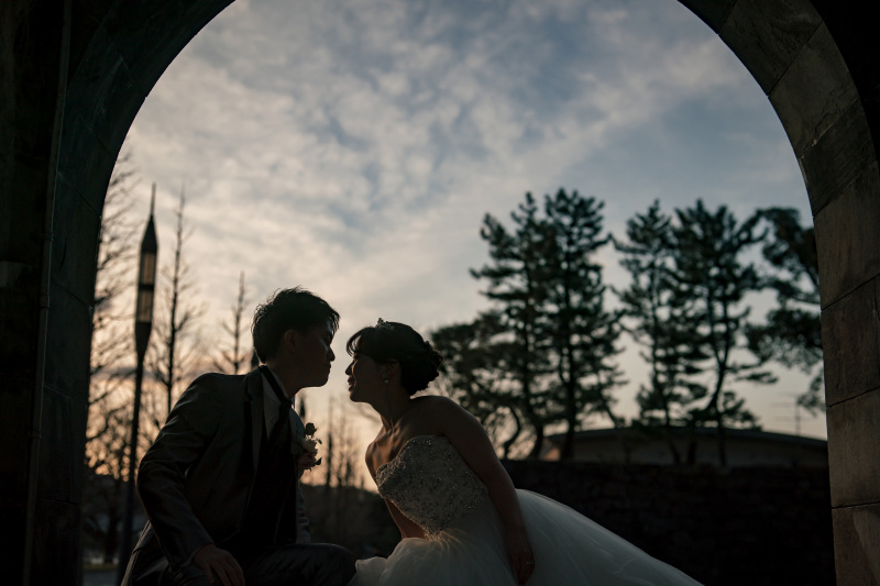 美しいシルエットショット