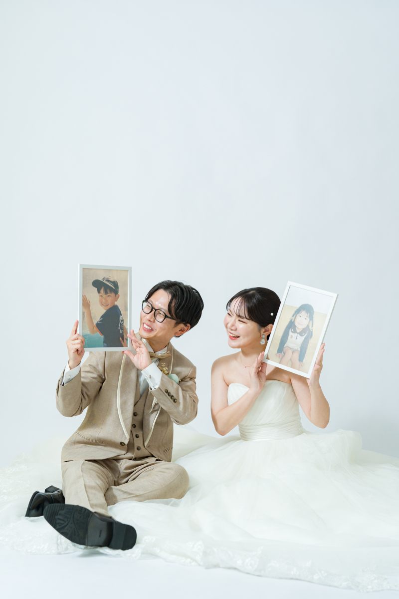 幼少期の写真を持って！