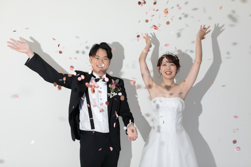 楽しくコンフェッティ撮影☆彡