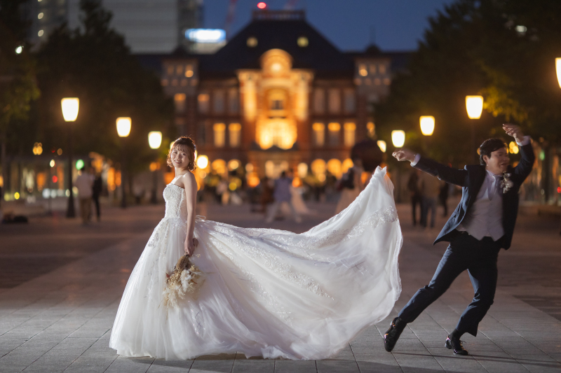新郎様がお手伝い♪
