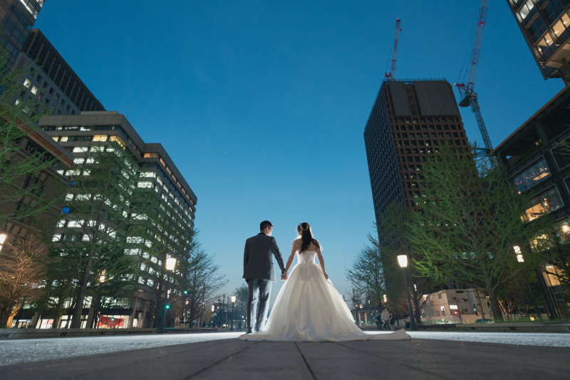 トワイライトタイムの澄んだ青空！