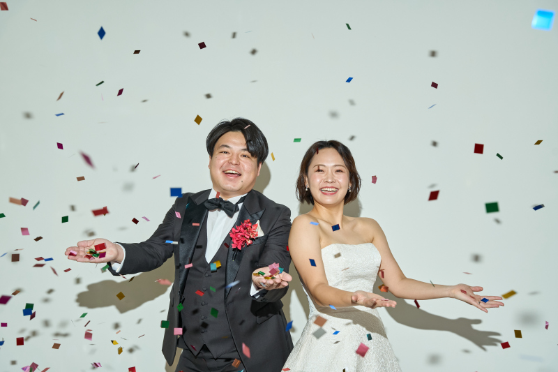 洋装でもコンフェッティを！