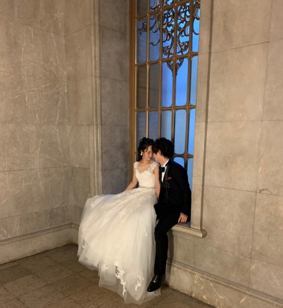 見つめ合いショット