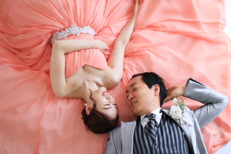 寝転びショットで