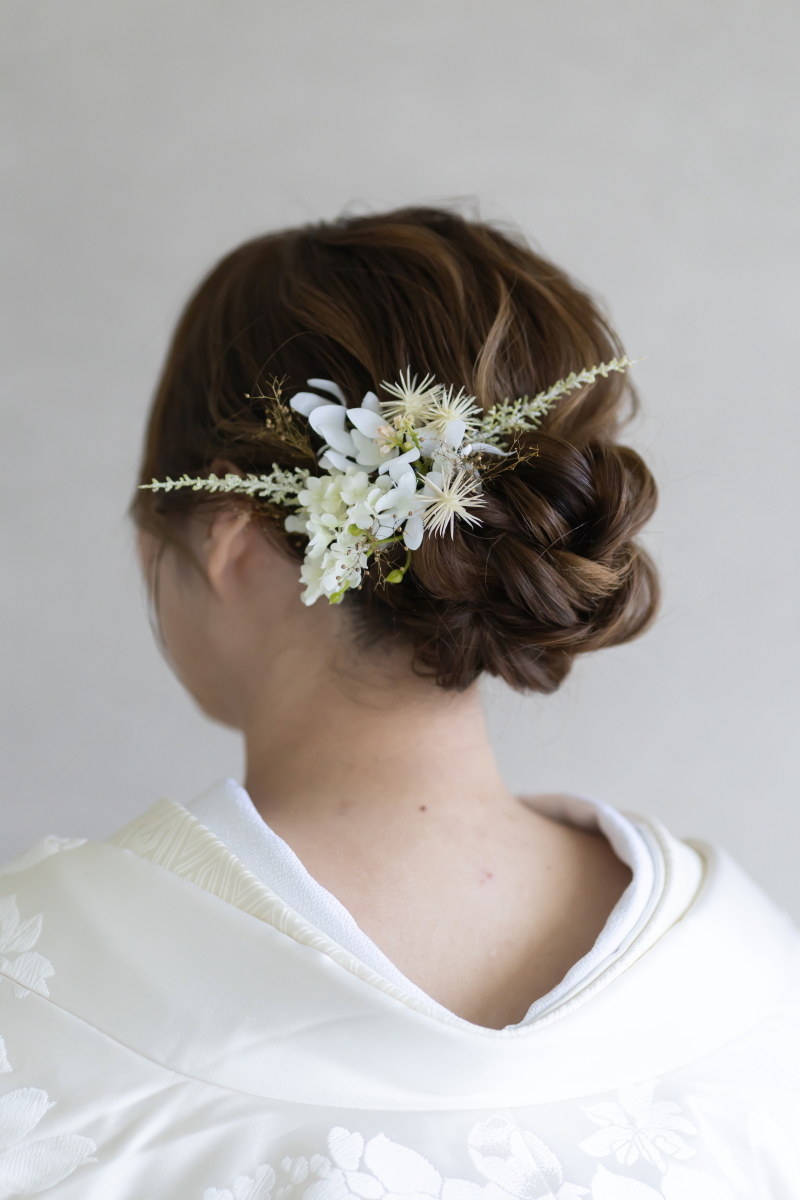 後ろ姿も綺麗な髪飾りショット❁