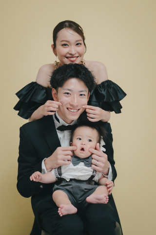 仲良くファミリーショット