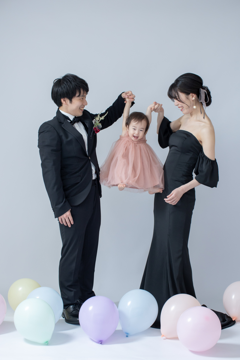 カラフルな風船と