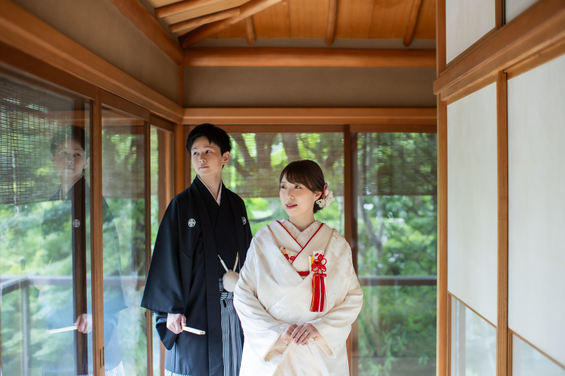 廊下を使って凛とした姿で