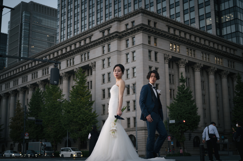 ウエディングドレスにお色直し♡