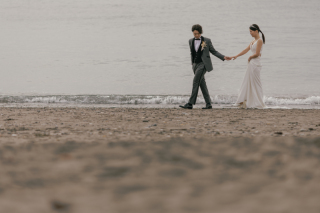 曇り空でもムードある湘南ビーチフォト