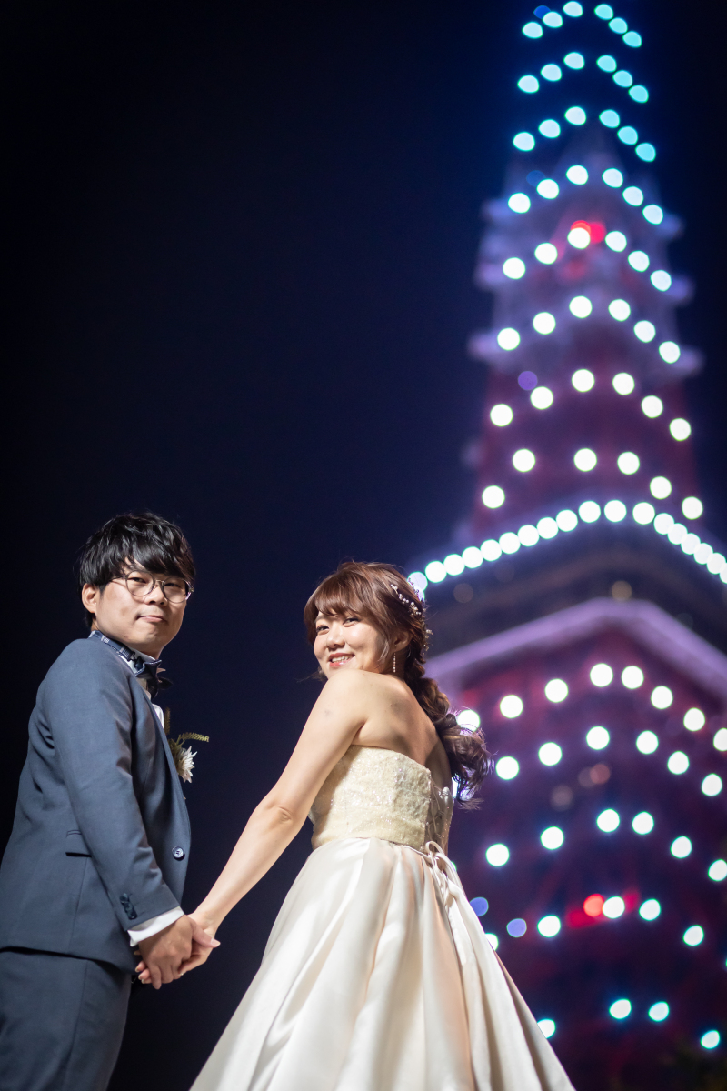 ライトアップの違う東京タワー