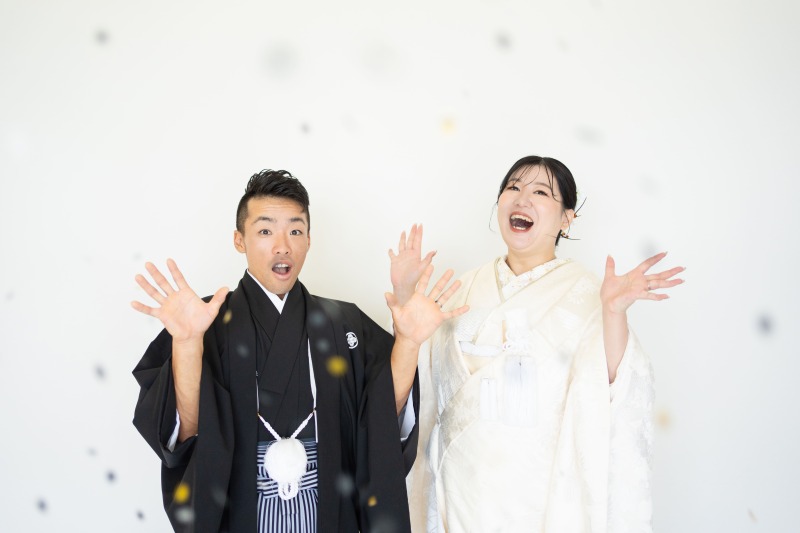 コンフェッティで華やかに