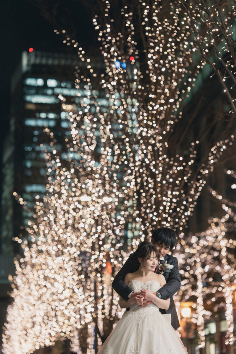 ロマンティックなバックハグ♡