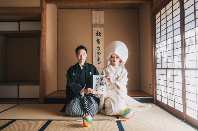 白無垢に衣装チェンジ