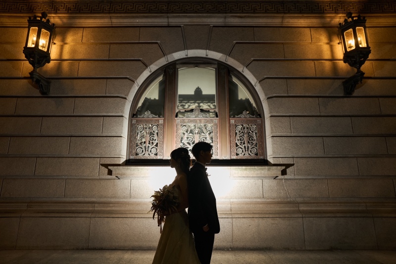 シルエットフォトで雰囲気を変えて