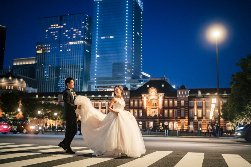 ドレスを持って