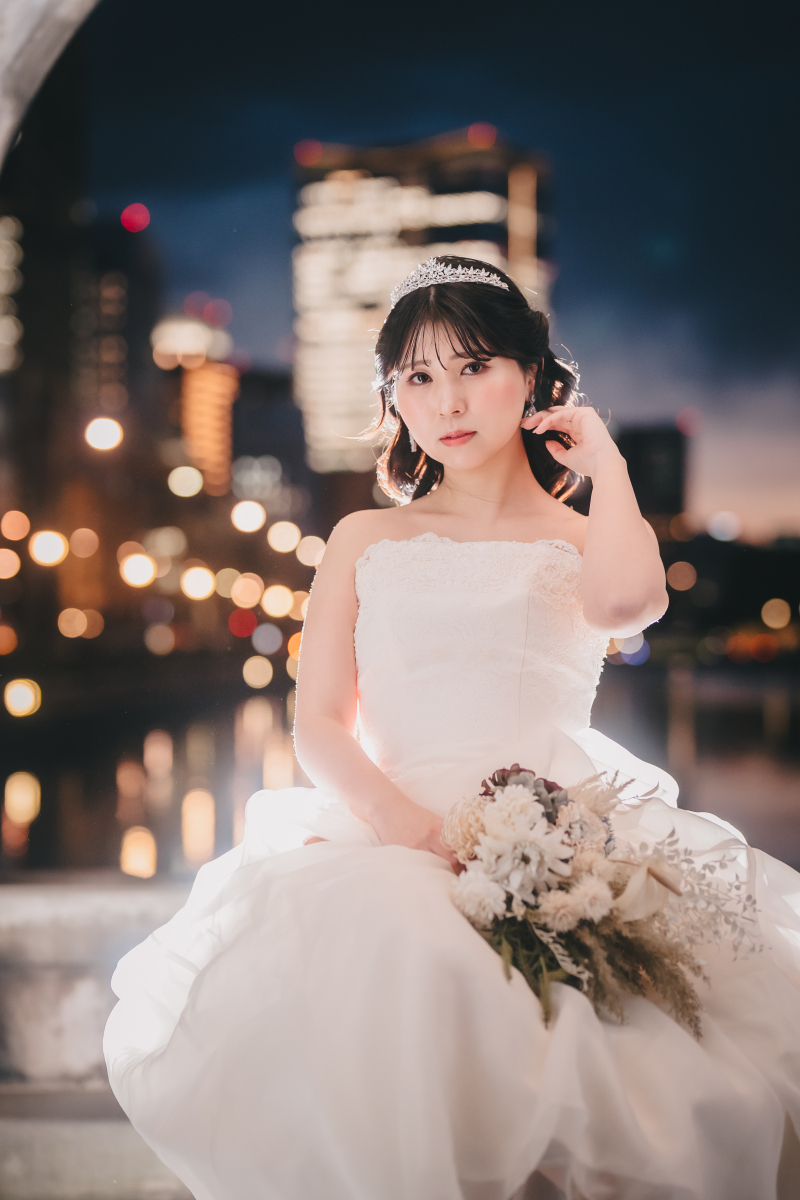 美しいご新婦のソロショット♡
