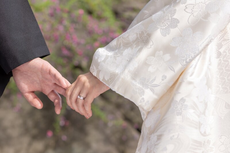 手繋ぎショット！