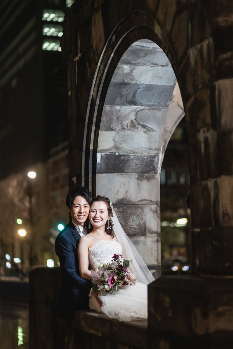 ガゼボに腰掛けて