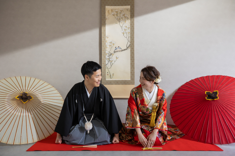 色打掛でスタジオ撮影♪