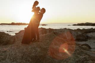 ダイナミックな岩場で撮影できる城ヶ島サンセットフォト