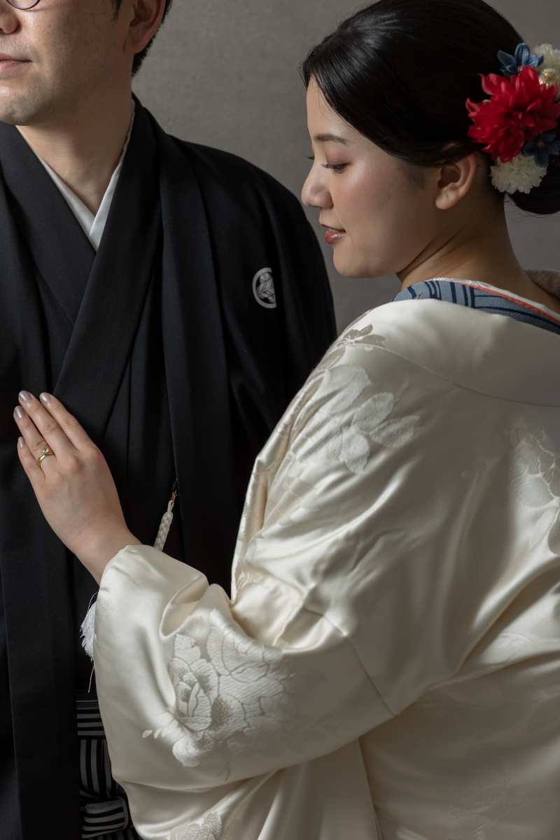 寄り添うお姿をアップで