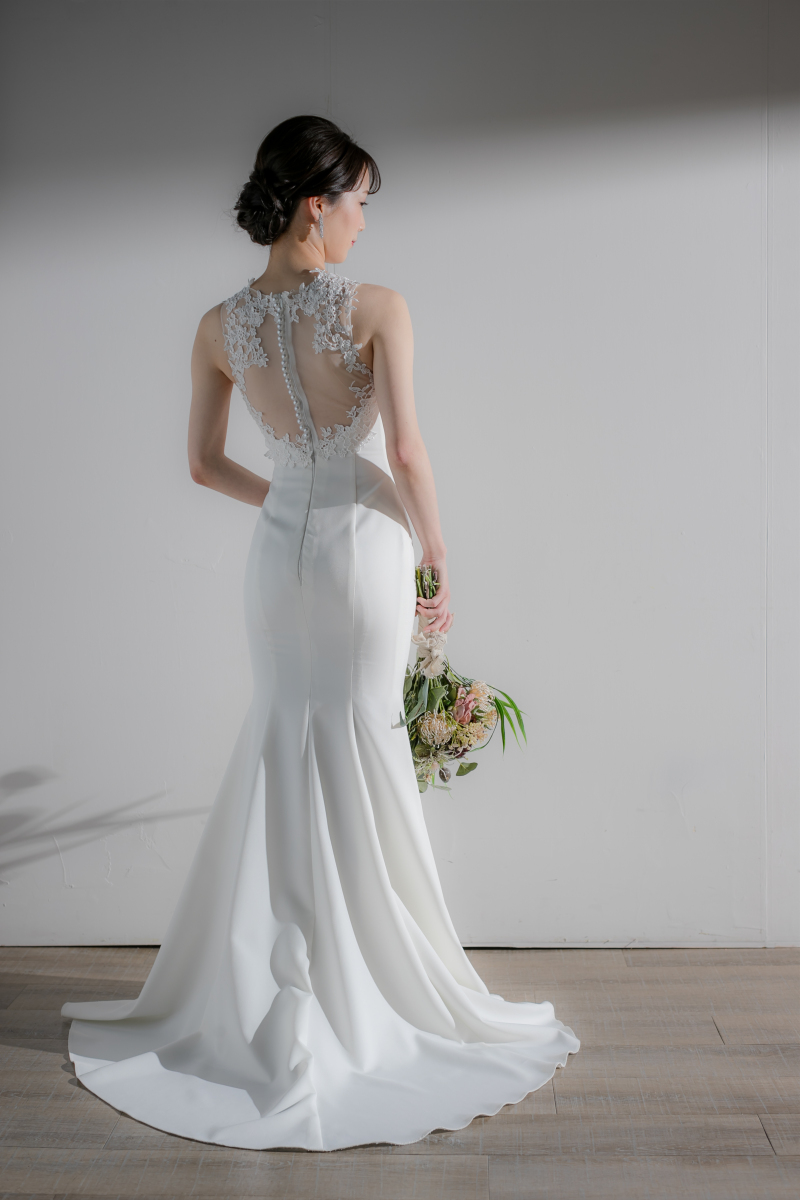 ご新婦の美しさを引き立てていたマーメイドのドレス