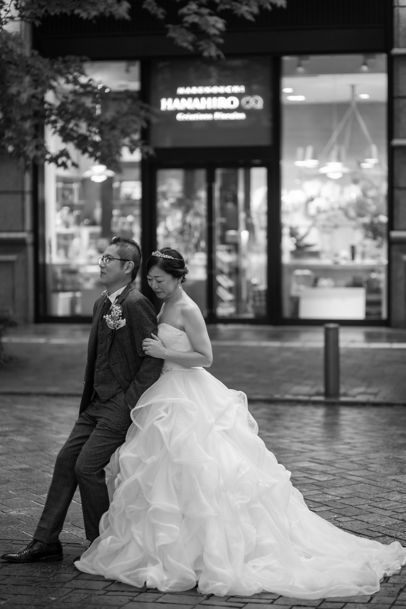 モノクロ加工で雑誌風に