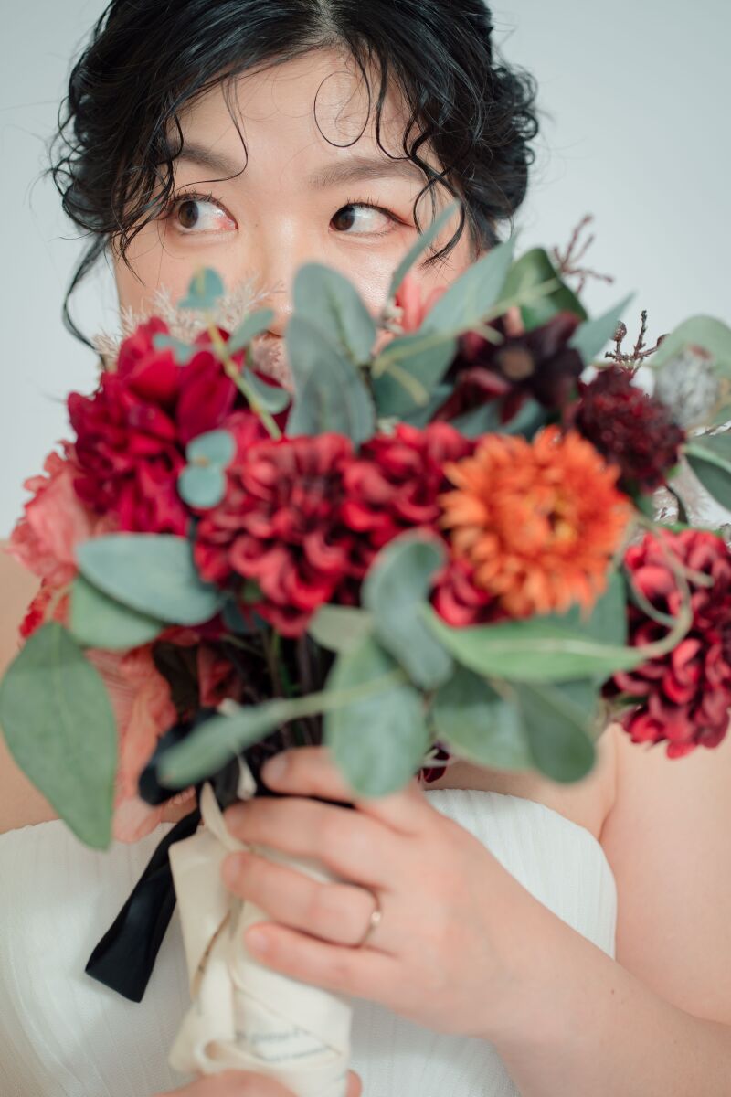 ブーケをポイントに