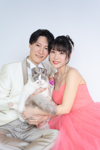 猫ちゃんと一緒にスタジオ撮影→東京駅丸の内ロケへ