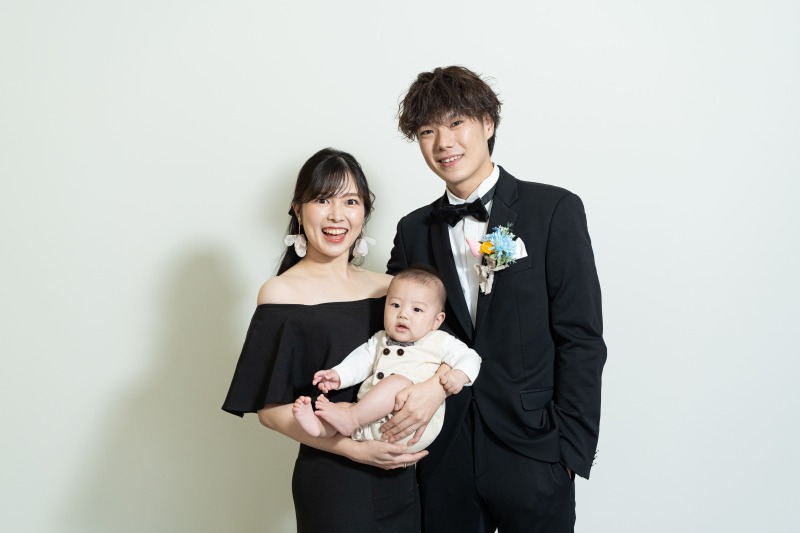 3人でスタジオフォト