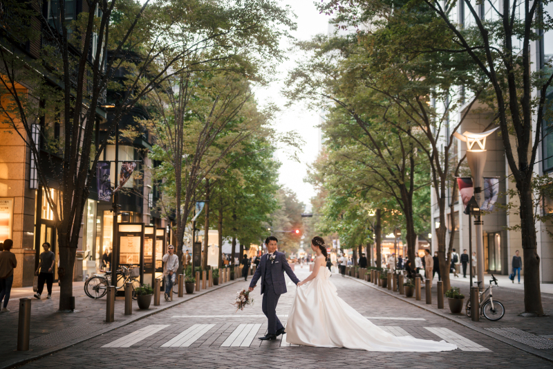 仲通りにてお散歩ショット