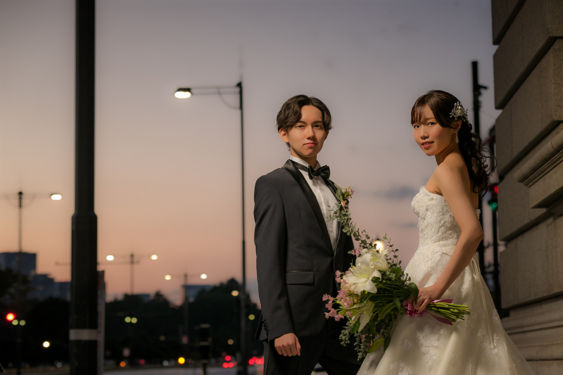 写真に魔法をかける、真冬のトワイライトタイム。