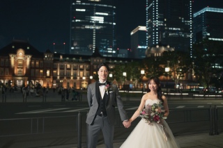 ハッキリしたお色味でスタイリッシュな丸の内フォト♪