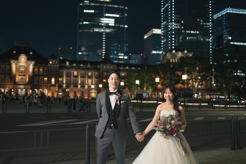 ハッキリしたお色味でスタイリッシュな丸の内フォト♪