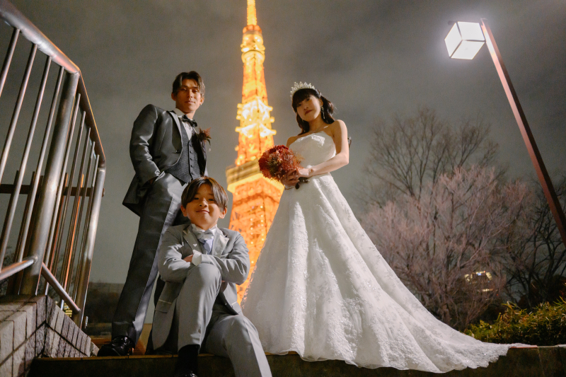 東京タワーを全体に感じるショット