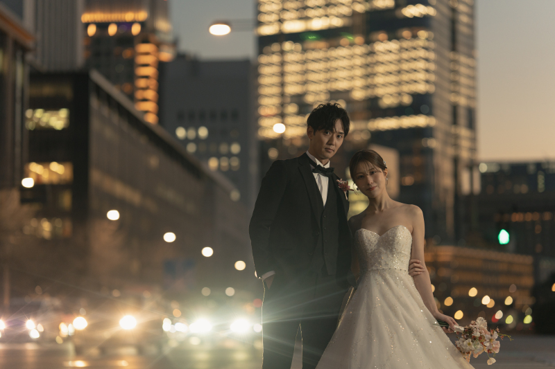 光輝く夜景で♡