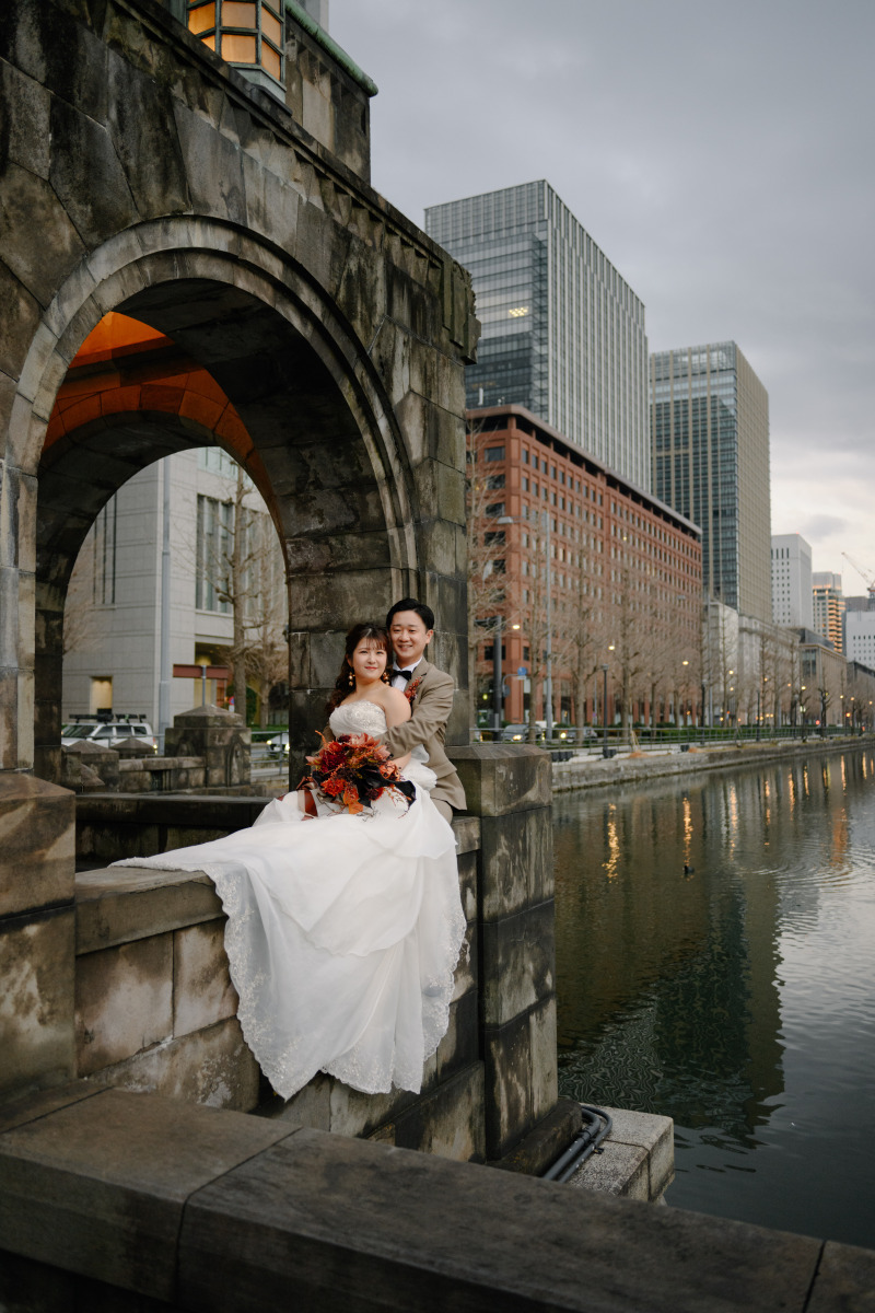 ガゼボのショットを縦撮りで