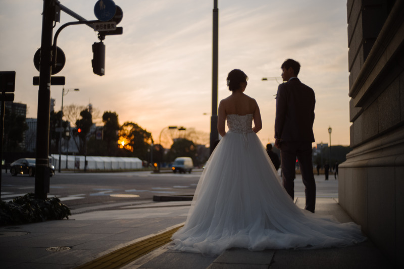 夕暮れの丸の内