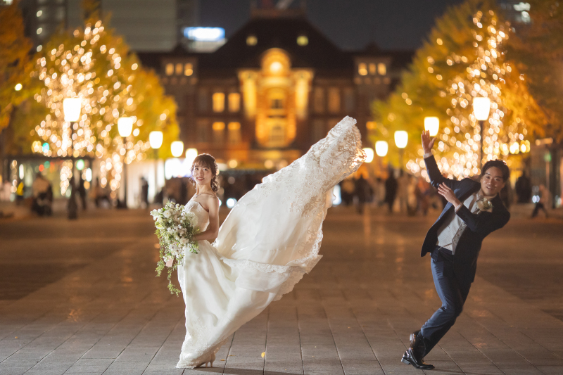 東京駅でお二人ならではの発想で♪