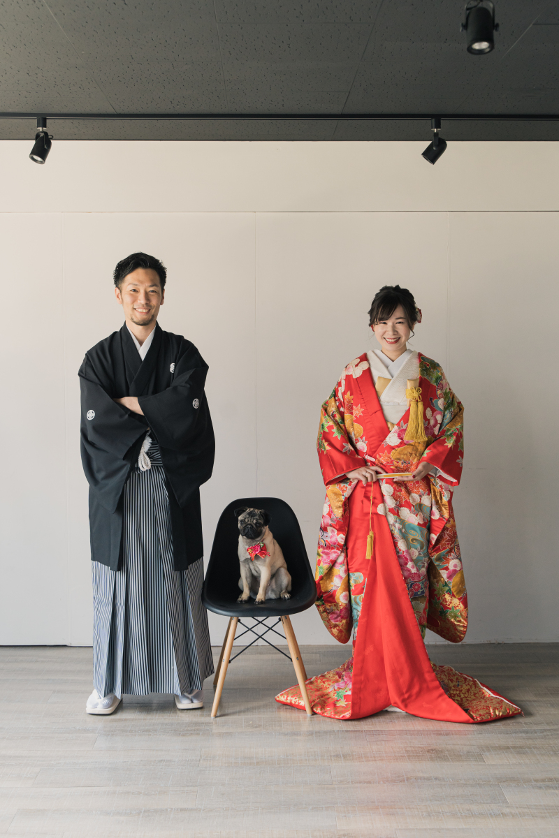 お二人の真ん中でおすまし♪