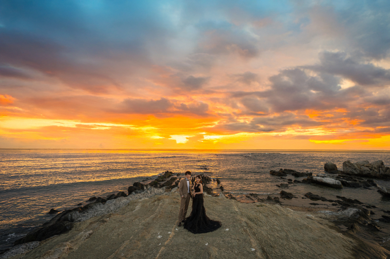 夕焼けのグラデーションが美しい