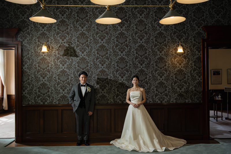 洋館らしさのある背景と