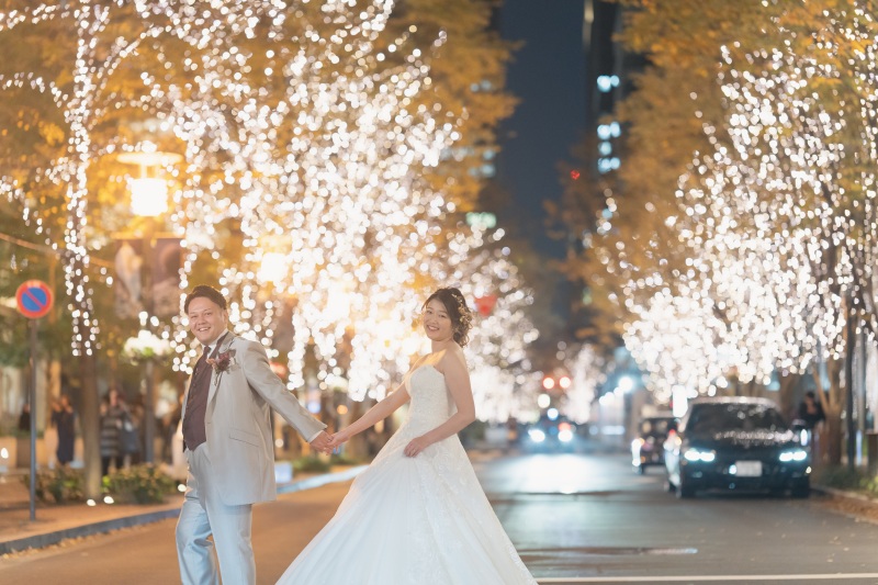 キラキラのイルミネーションで♡