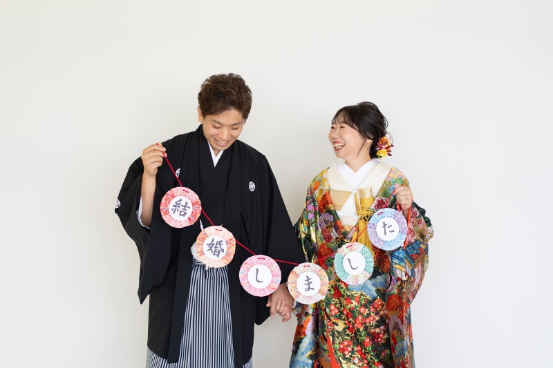 持ち込みの小物を使って