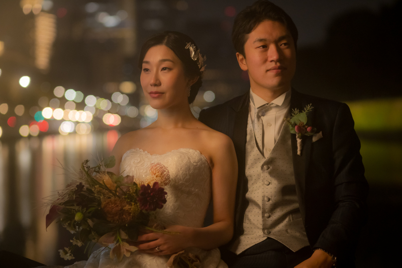 夜景の光たちが、お二人を輝かせる☆